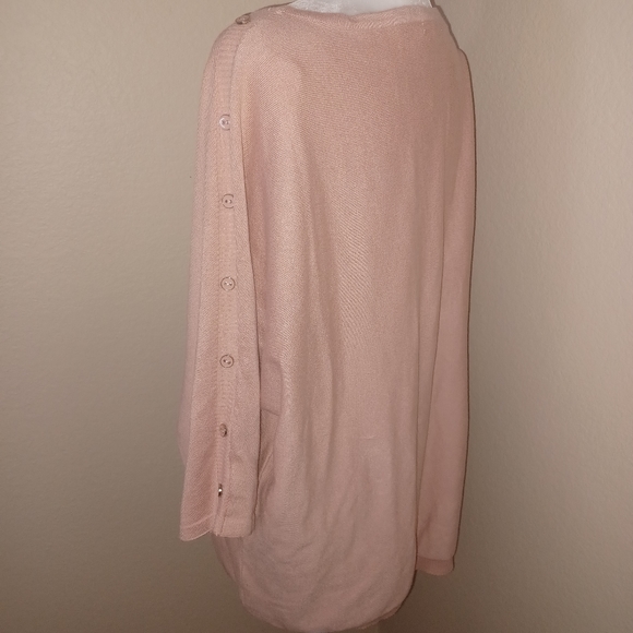 NWT 89th & Madison Mohave Pink Sweater with Button Detail Women's size XL - Picture 7 of 11